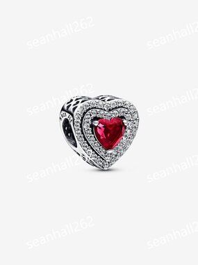Pandora Sparkling Levelled Heart Charm